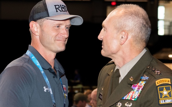 Warrior Games 22: Visit from Vice Chief of Staff of the Army