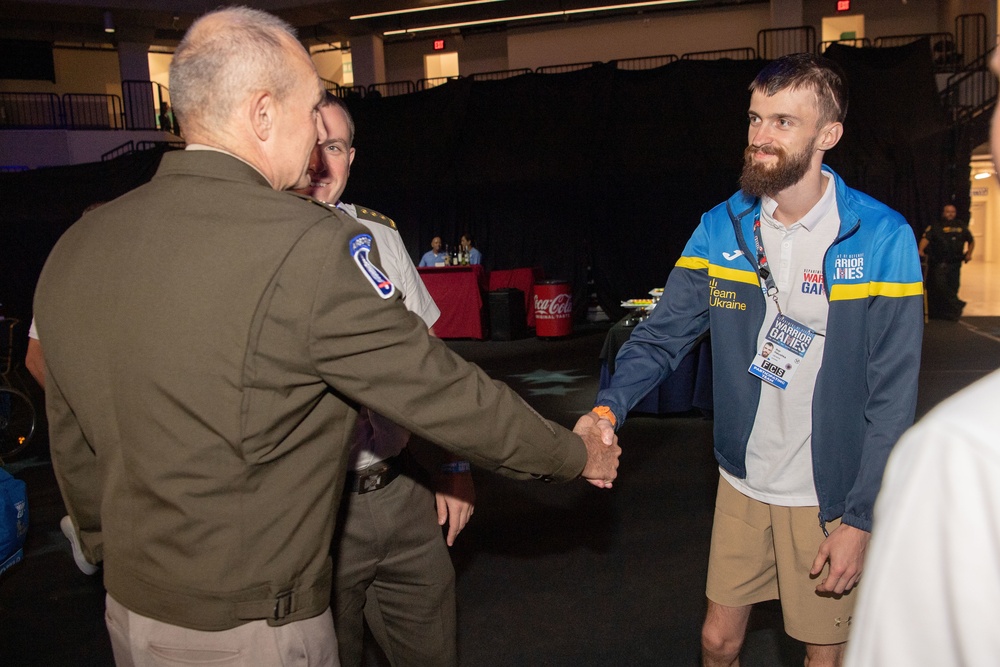 Warrior Games 22: Visit from Vice Chief of Staff of the Army