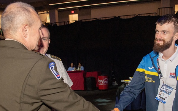 Warrior Games 22: Visit from Vice Chief of Staff of the Army