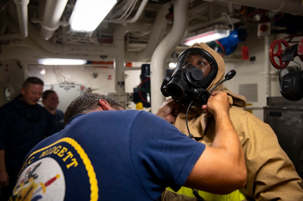 Coast Guard Cutter Midgett DC Olympics during WESTPAC 2022