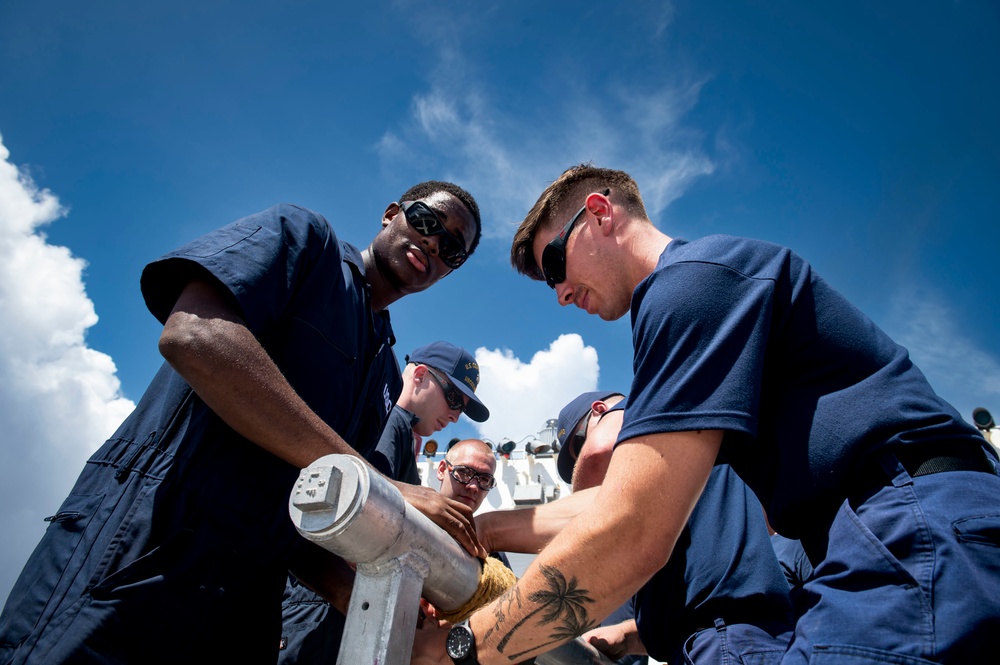 Coast Guard Cutter Midgett DC Olympics during WESTPAC 2022