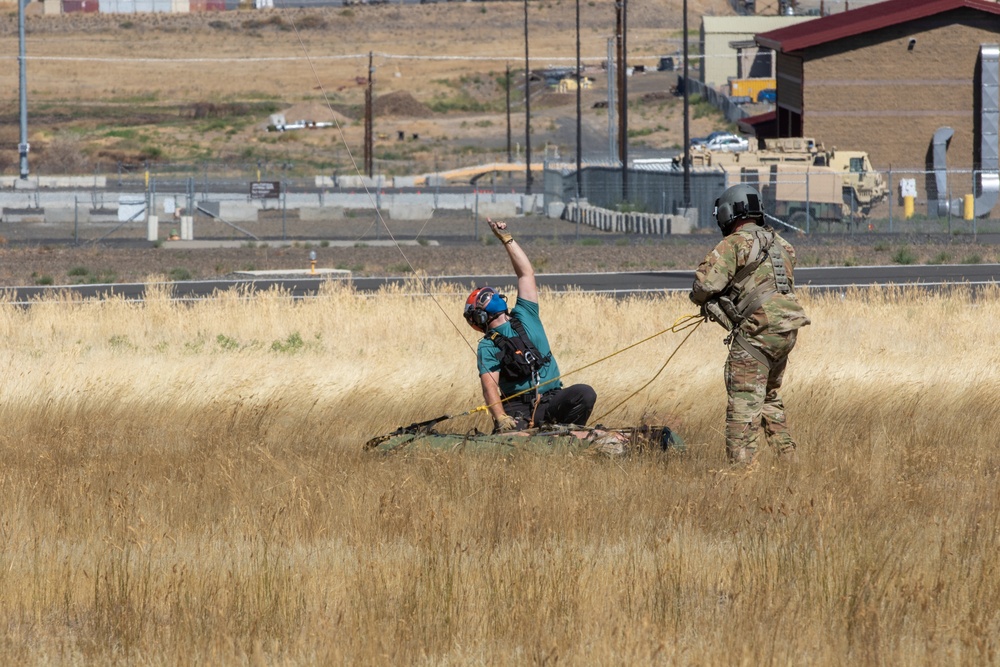 USAAAD Trains With Local Civilian Search and Rescue