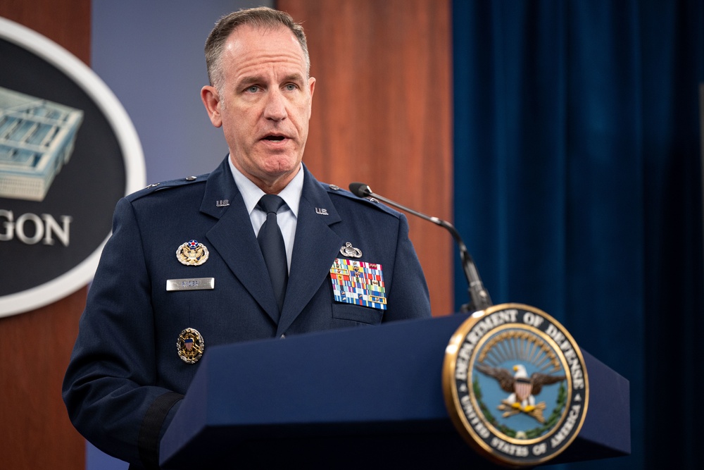 Pentagon Press Secretary Air Force Brig. Gen. Pat Ryder Conducts Press Briefing