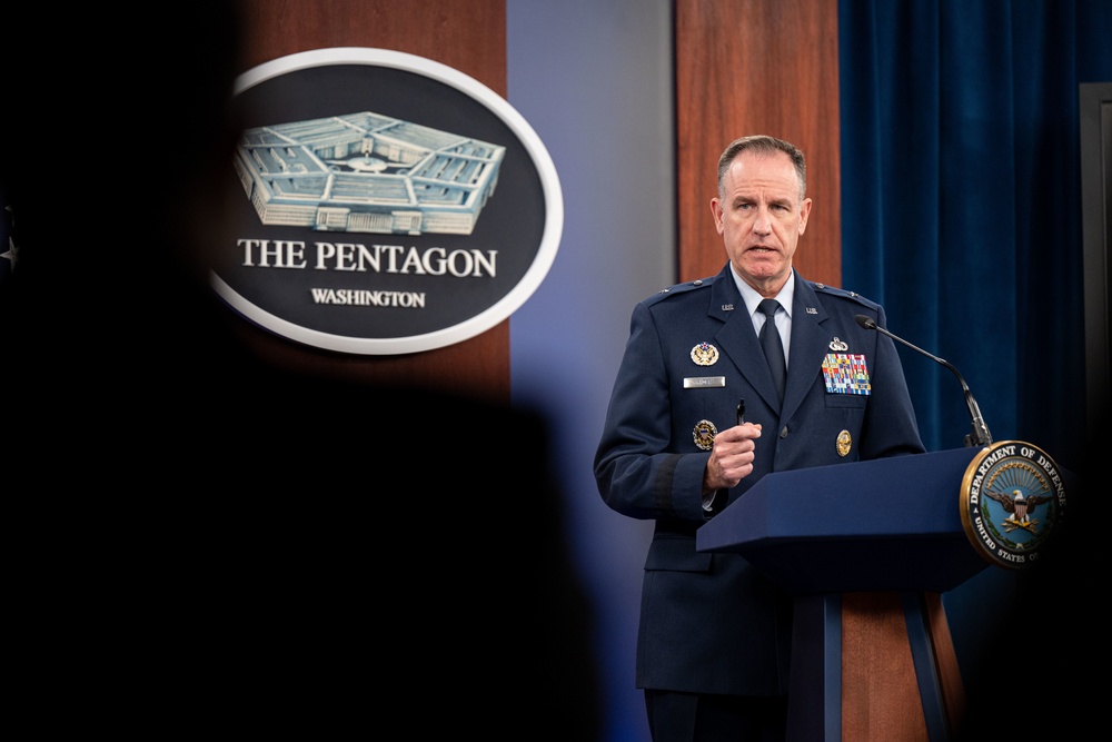 Pentagon Press Secretary Air Force Brig. Gen. Pat Ryder Conducts Press Briefing