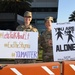 Space Base Delta 3 Commander, Colonel Mia Walsh, and Chief Master Sgt. Sarah Morgan raise suicide awareness for suicide prevention September