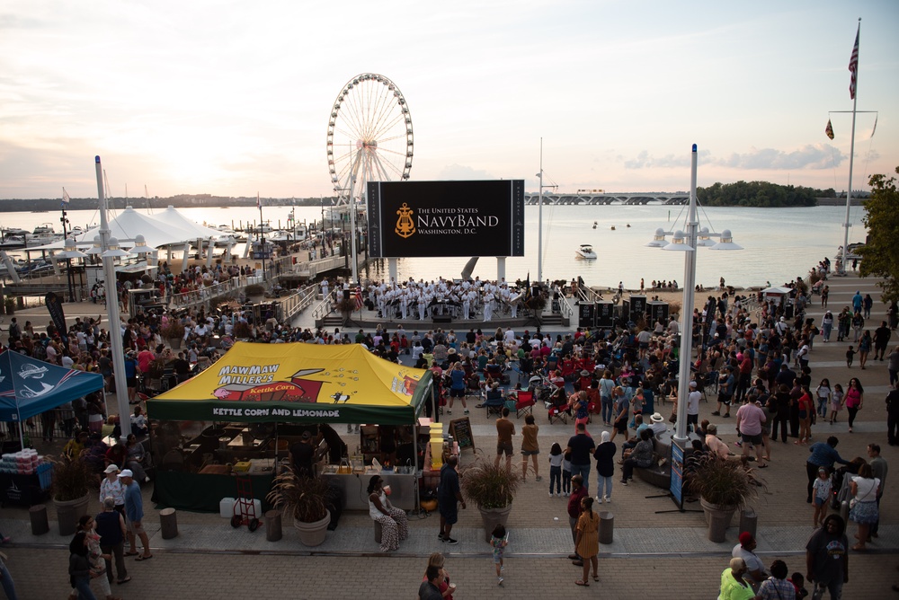 United States Navy Band Performs at National Harbor