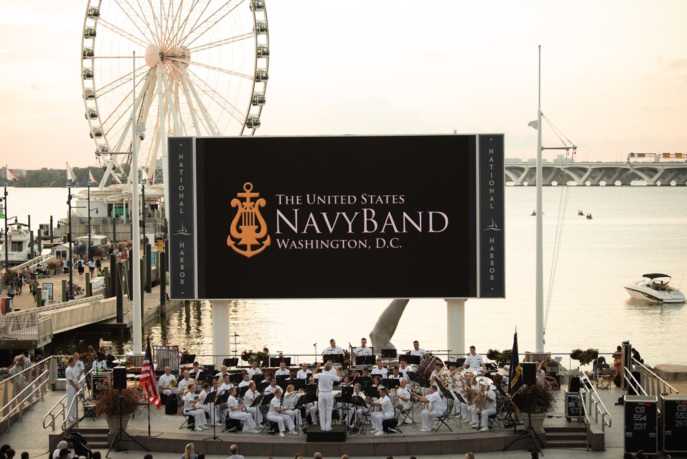 United States Navy Band Performs at National Harbor