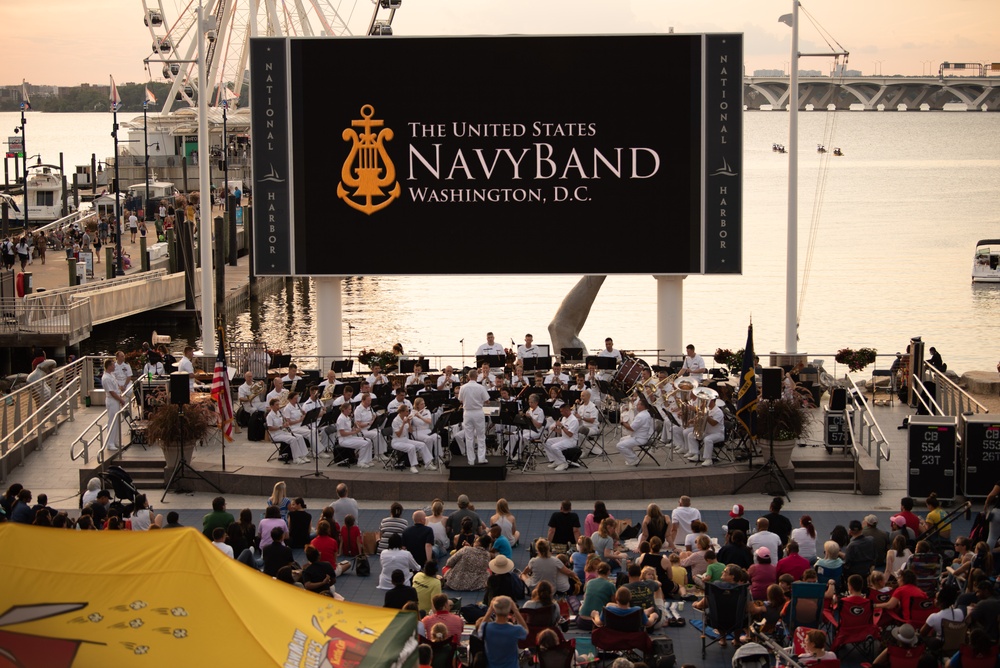 United States Navy Band Performs at National Harbor