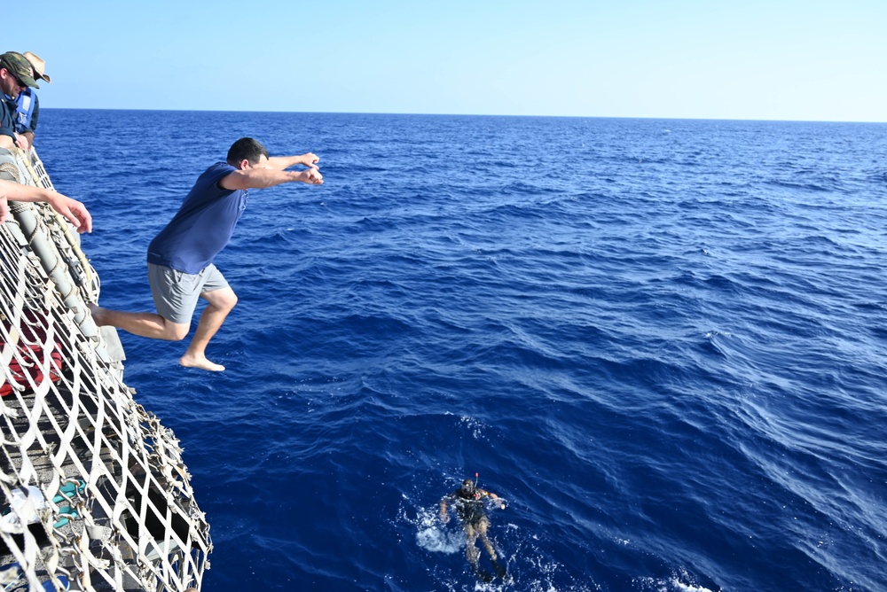 USS Forrest Sherman Swim Call