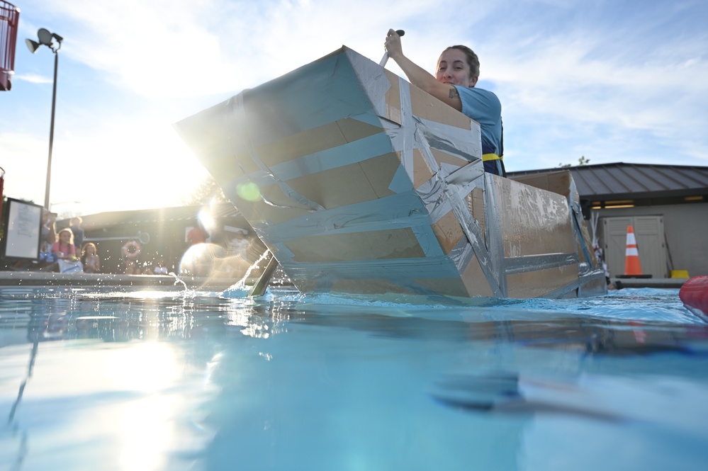 Dover AFB hosts Cardboard Boat Regatta