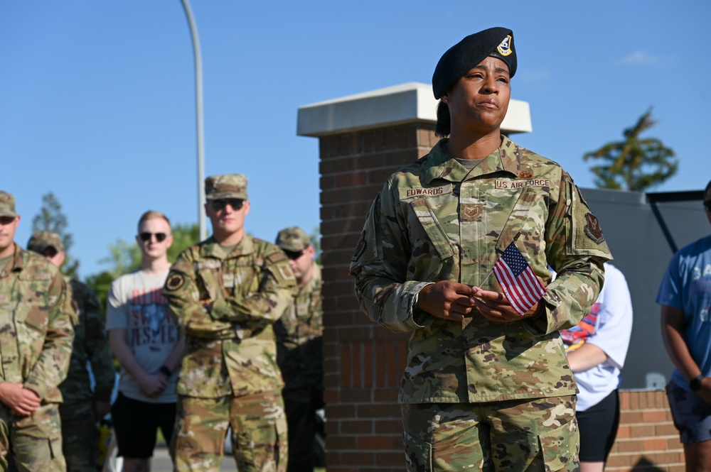 Suicide Prevention Month Flag Placing