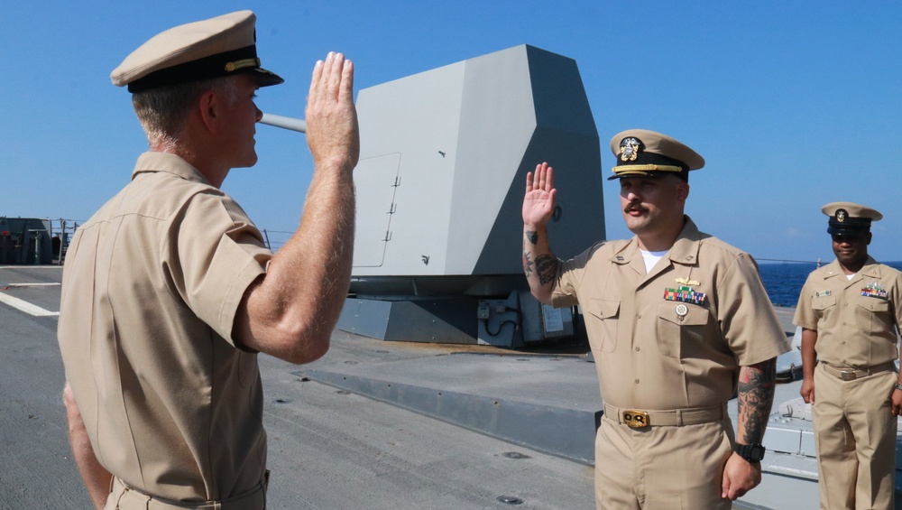 USS Forrest Sherman Promotion Ceremony