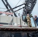 USACE Buffalo District Commander Lt. Col. Krug visits the Floating Plant crew in Fairport Harbor, Ohio