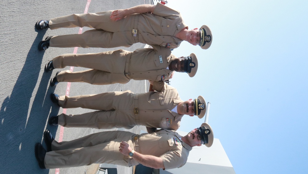 USS Forrest Sherman Promotion Ceremony