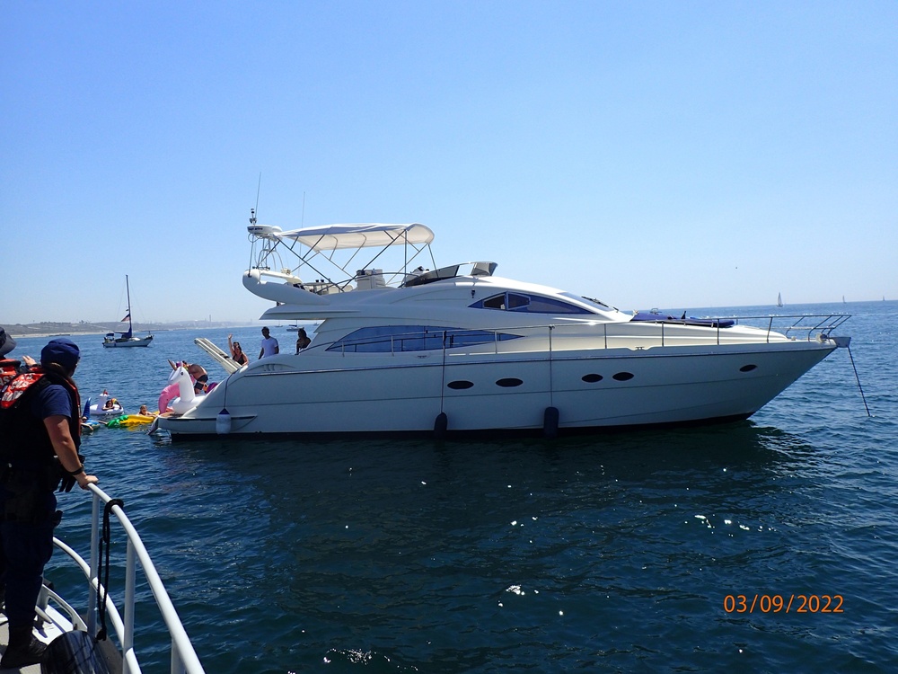 Coast Guard members terminate the voyage of an illegal charter vessel