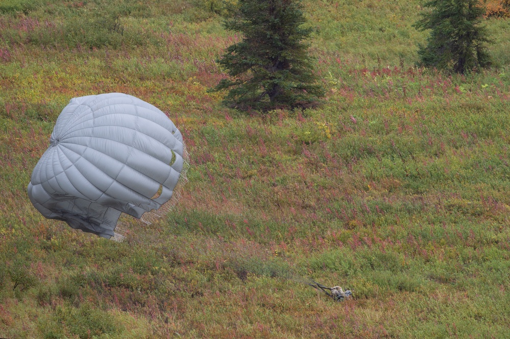 Air Force special warfare Airmen and Army aviators conduct airborne training in Alaska