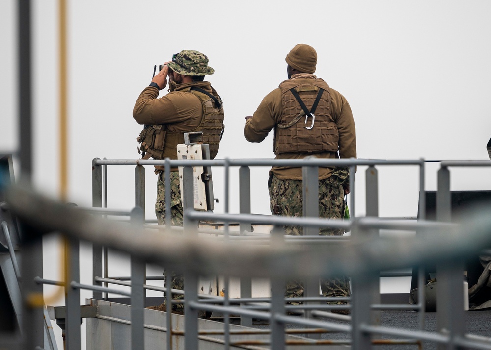 USS Hershel “Woody” Williams arrives in Namibia