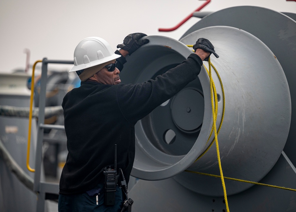 USS Hershel “Woody” Williams arrives in Namibia