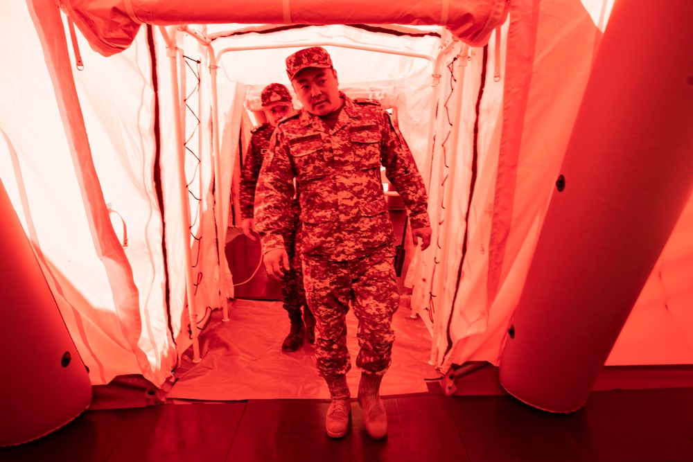 Gobi Wolf 2022 participants tour sites prior to field training exercises