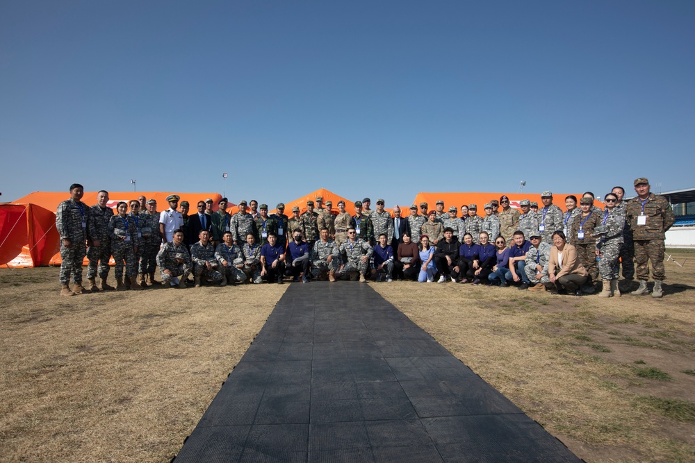 Gobi Wolf 2022 participants tour sites prior to field training exercises