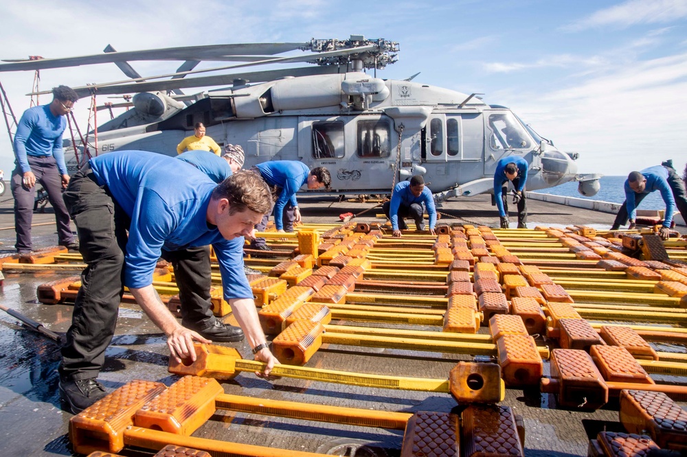 The Harry S. Truman Carrier Strike Group is operating in the Atlantic Ocean in support of naval operations to maintain maritime stability and security in order to ensure access, deter aggression and defend U.S., allied and partner interest.