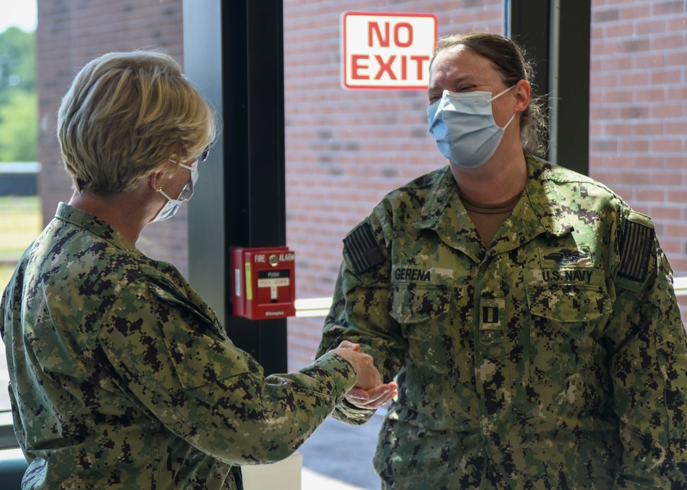 Rear Admiral Cynthia Kuehner visits Naval Medical Center Camp Lejeune