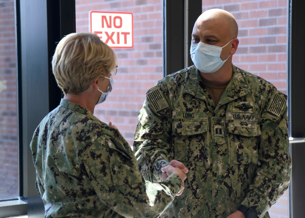 Rear Admiral Cynthia Kuehner visits Naval Medical Center Camp Lejeune