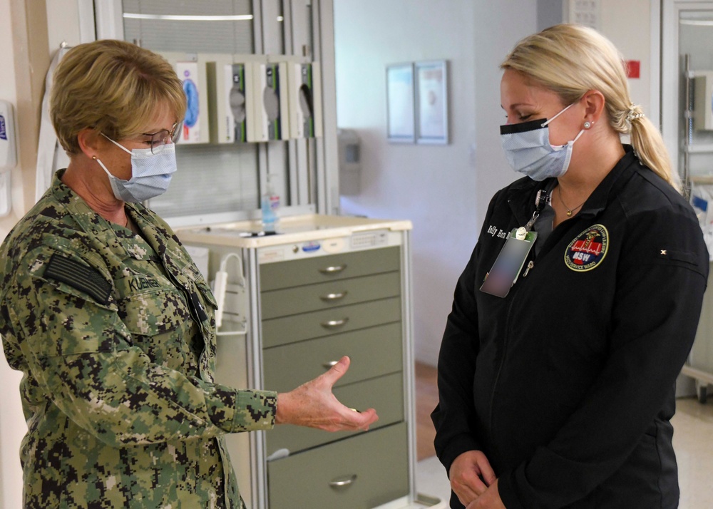 Rear Admiral Cynthia Kuehner visits Naval Medical Center Camp Lejeune