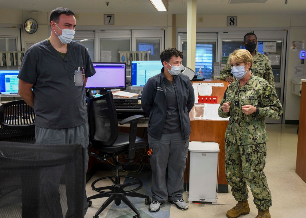 Rear Admiral Cynthia Kuehner visits Naval Medical Center Camp Lejeune