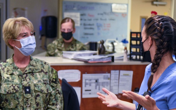 Rear Admiral Cynthia Kuehner visits Naval Medical Center Camp Lejeune