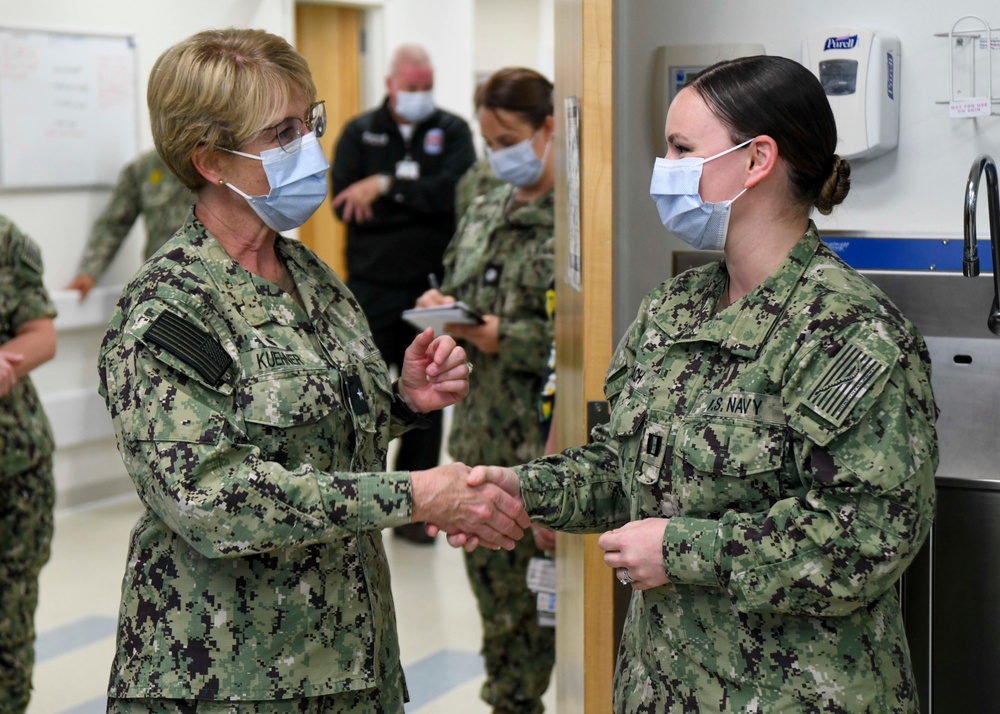 Rear Admiral Cynthia Kuehner visits Naval Medical Center Camp Lejeune