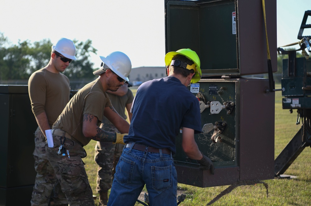 319th CES and Nodak Electric Cooperative improve mission infrastructure
