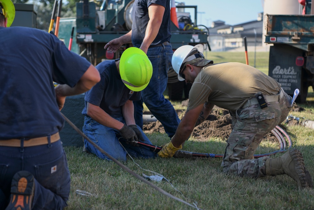 319th CES and Nodak Electric Cooperative improve mission infrastructure