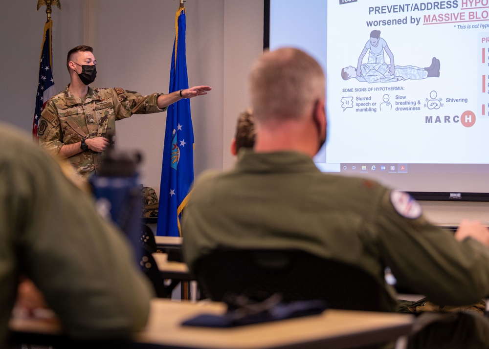 349th OG jumpstart Tactical Combat Casualty Care training