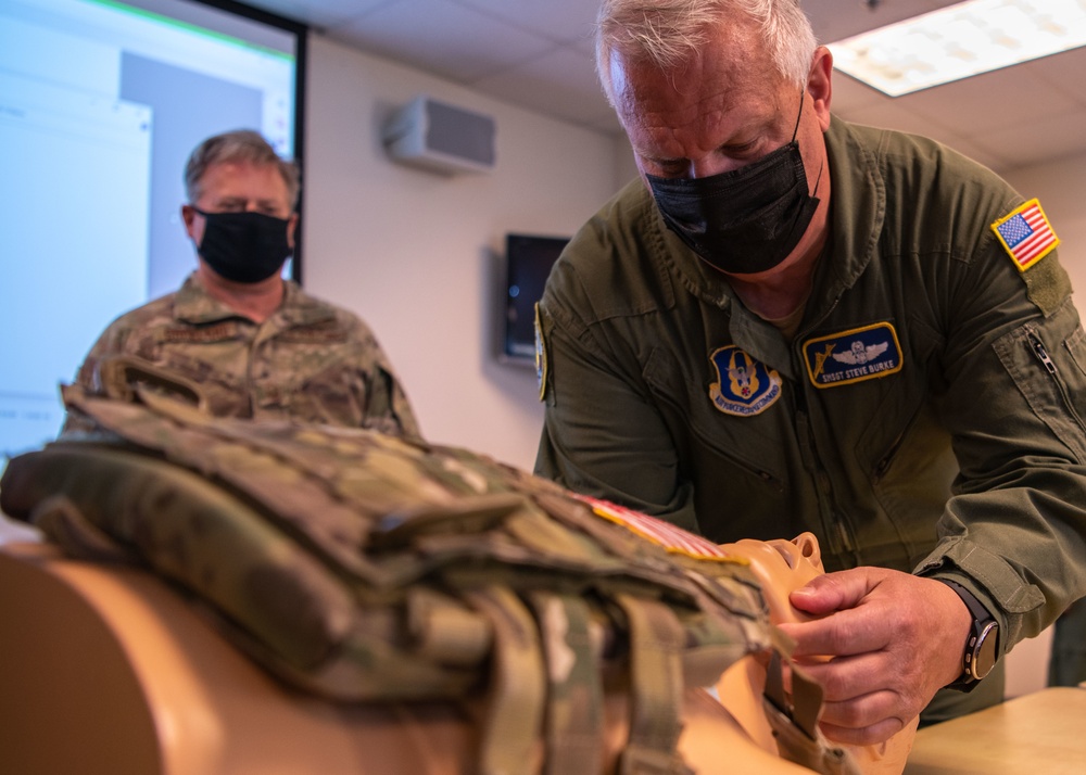349th OG jumpstart Tactical Combat Casualty Care training