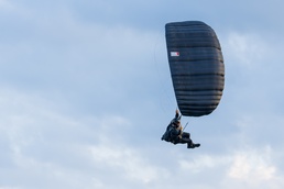 The U.S. Army Parachute Team competes in parachuting nationals event