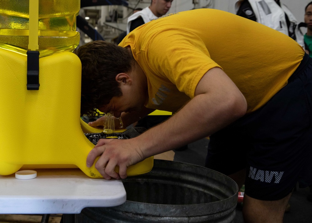 Daily operations aboard USS George H.W. Bush (CVN 77)