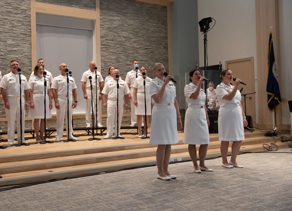 Navy Band Sea Chanters Perform in Local Retirement Community