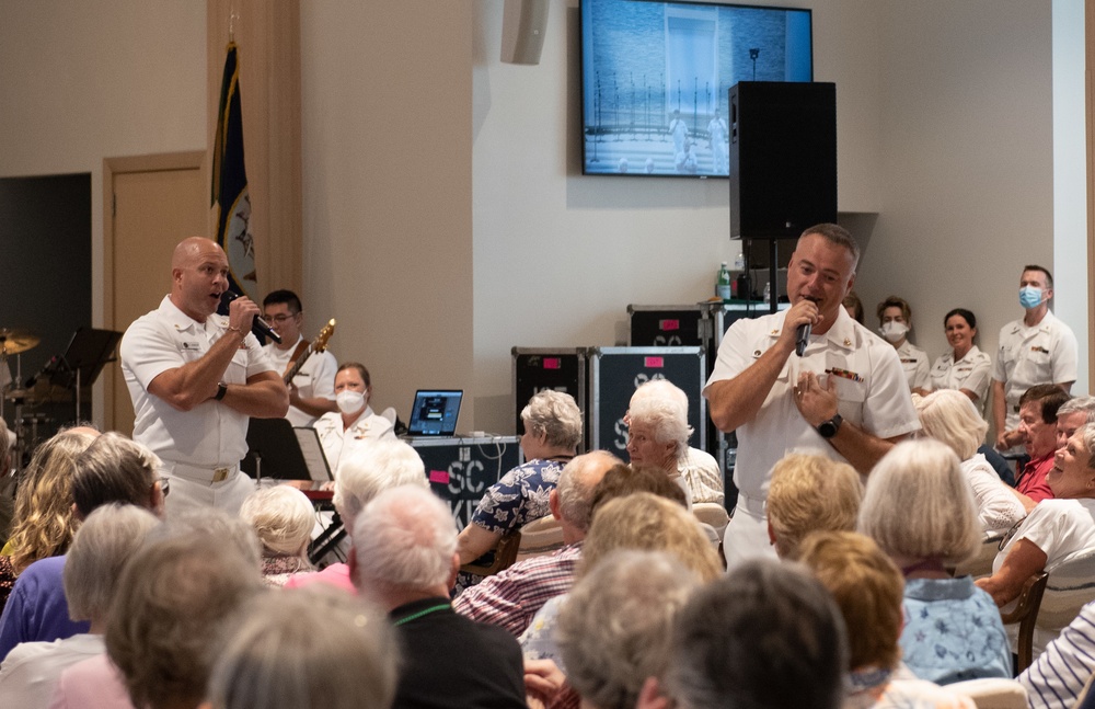 Navy Band Sea Chanters Perform in Local Retirement Community