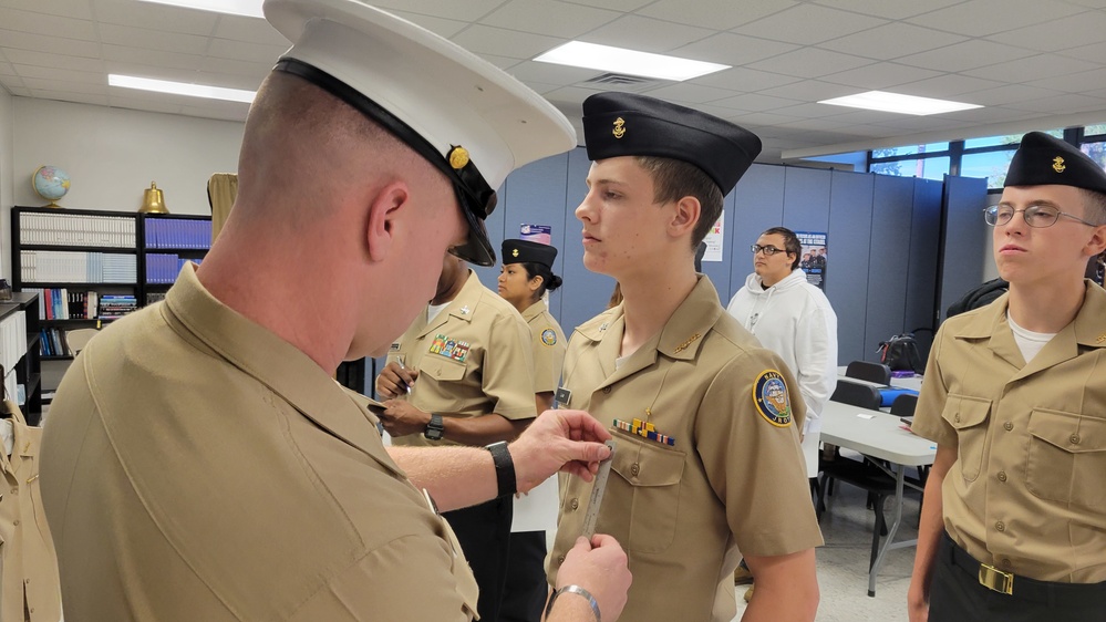 BRHS NJROTC Guest Uniform Inspector