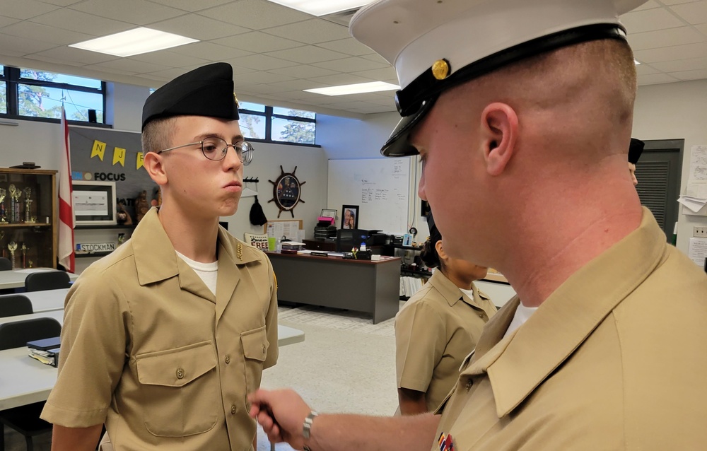 BRHS NJROTC Guest Uniform Inspector