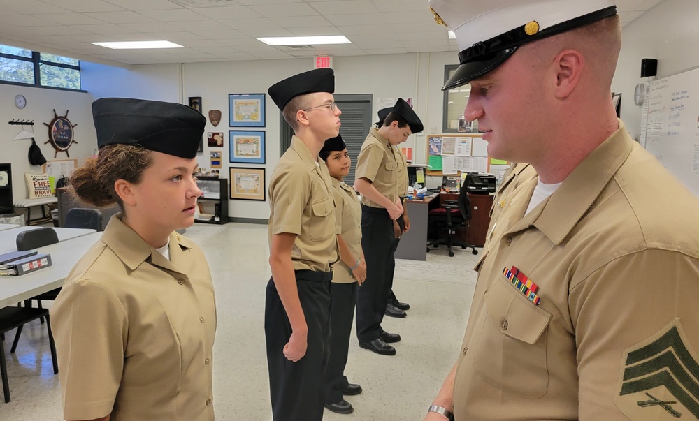 BRHS NJROTC Guest Uniform Inspector