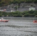 USCGC Bailey Barco and Aids to Navigation Team Kodiak crewmembers conduct tow training