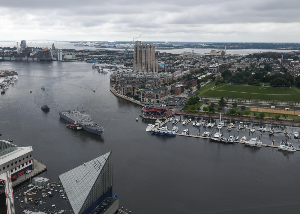 Ships Arrive at Baltimore's Inner Harbor for Maryland Fleet Week and Flyover 2022