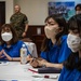 Japanese Students and US members participate in a women’s leadership panel in the US military