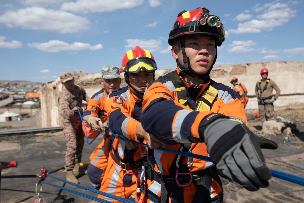 Exercise Gobi Wolf 2022 participants train in disaster relief and humanitarian assistance