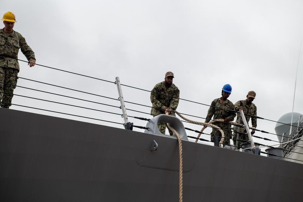 USS Minneapolis-Saint Paul Moors in Baltimore for Maryland Fleet Week and Flyover