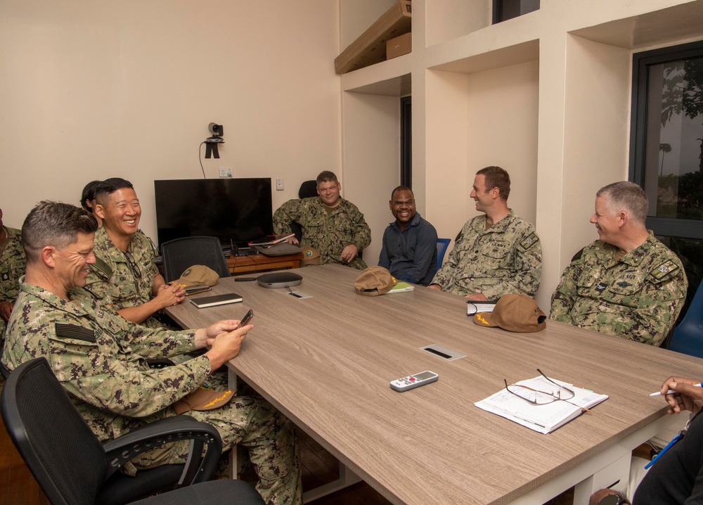 Pacific Partnership 2022 leadership visits with local leaders of Solomon Islands