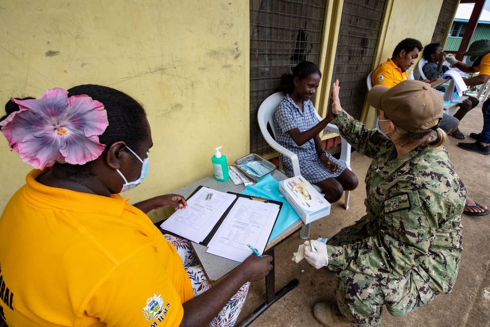 Pacific Partnership 2022 Dental Professionals visit Naha SDA Primary School