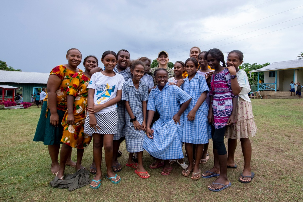 Pacific Partnership 2022 Dental Professionals visit Naha SDA Primary School